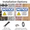 Signmission Rf Antenna Do Not Loiter Near Antenna, 24 in W x Rectangle, Plastic OS-2PACK-NS-P-1824-L-18104 - alternate 4